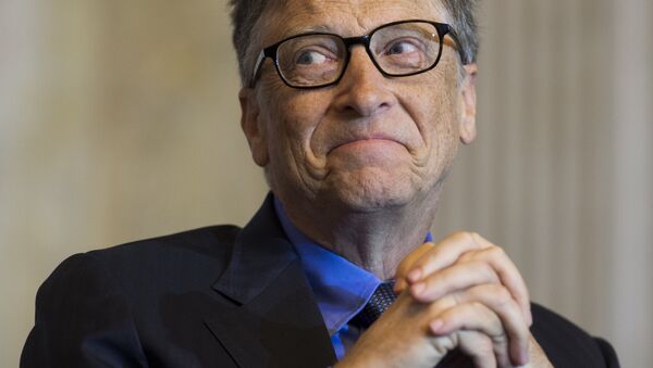 Bill Gates, co-chair of the Bill and Melinda Gates Foundation and founder of Microsoft, participates in the Financial Inclusion Forum at the Treasury Department in Washington, DC, December 1, 2015.  - Sputnik Brasil
