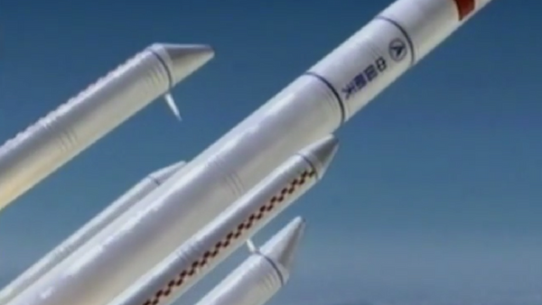 Maior foguete transportador Longa Marcha 5 da China - Sputnik Brasil