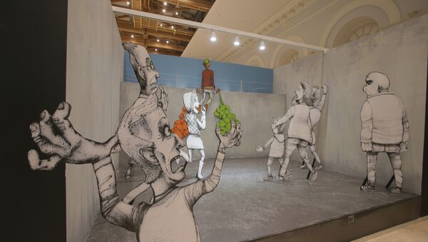 Criação de Paulo Ito para II Bienal de Arte de Rua em Moscou - Sputnik Brasil