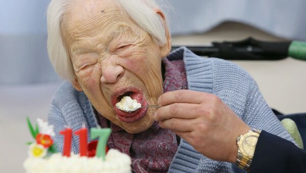Misao Osaka, a pessoa mais velha do mundo. - Sputnik Brasil