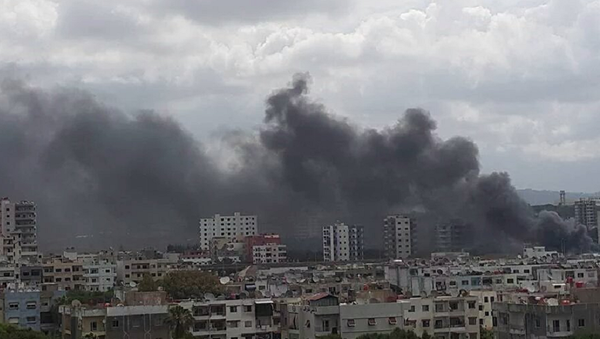 Explosões na cidade de Latakia, Síria (foto de arquivo) - Sputnik Brasil