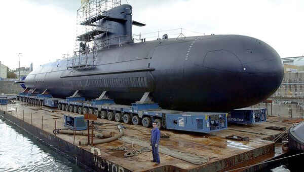 Submarino da classe Scorpene fabricado pela empresa francesa de construção naval DCNS - Sputnik Brasil