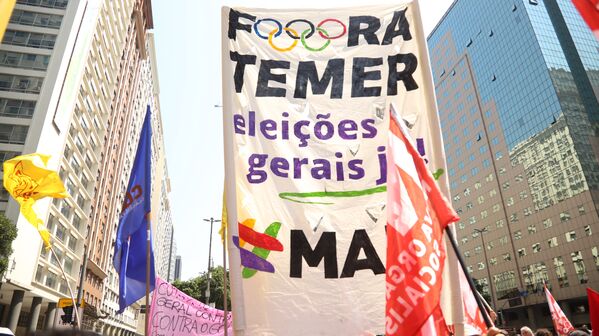 Marcha do Grito dos Excluídosno feriado de 7 de Setembro, no Rio de Janeiro - Sputnik Brasil