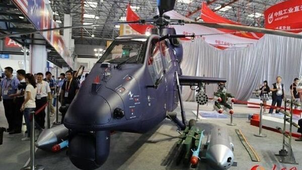 Helicóptero chinês de ataque Z-19E - Sputnik Brasil