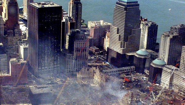 Nova York destruida depois dos atentados terroristas em 11 de setembro (foto do arquivo) - Sputnik Brasil