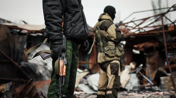Forças ucranianas atuando em Donbass - Sputnik Brasil