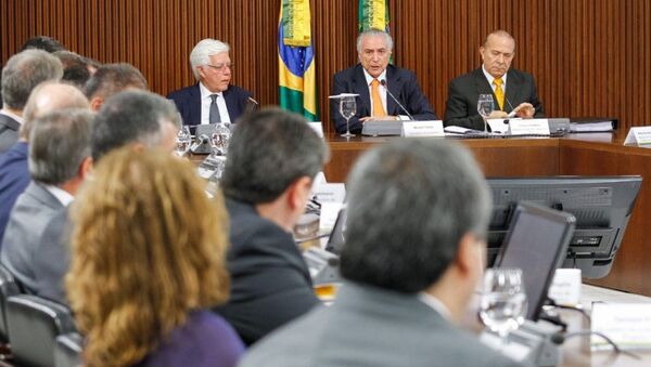 Presidente Michel Temer durante reunião do conselho do PPI - Sputnik Brasil