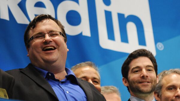 Reid Garrett Hoffman, um dos fundadores do LinkedIn - Sputnik Brasil
