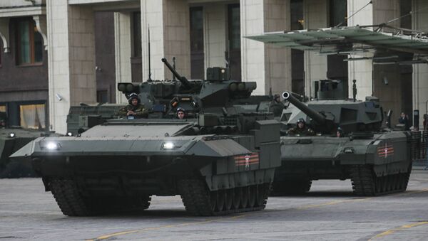 Tanques T-15 e T-14 Armata - Sputnik Brasil
