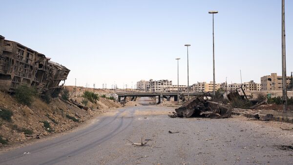 Principal via para a entrega de ajuda humanitária em Aleppo, estrada de Castello - Sputnik Brasil