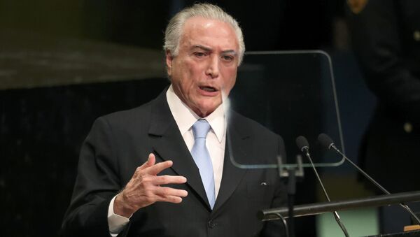 Michel Temer discursa na Assembleia Geral da ONU - Sputnik Brasil