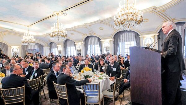 Presidente Michel Temer durante almoço ampliado com Empresários e Investidores nos EUA - Sputnik Brasil