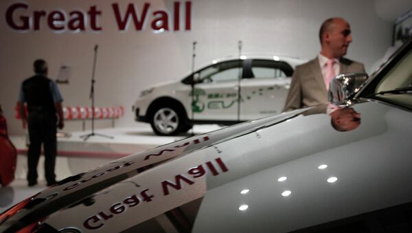 Carros da Great Wall em exposição no Salão Automotivo de Sófia - Sputnik Brasil