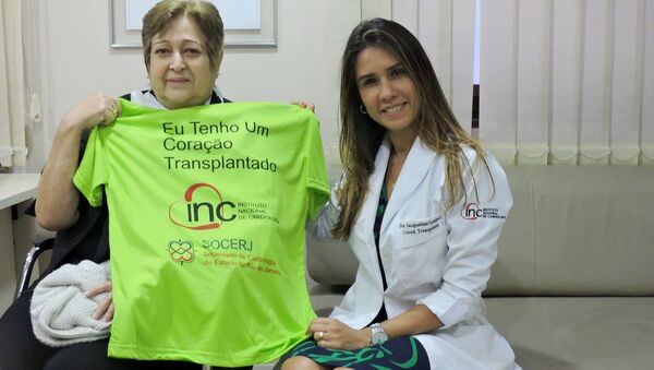 Ivonette Balthazar e a Dra Jacqueline Sampaio, da Coordenação de Transplantes do Instituto Nacional de Cardiologia (INC) - Sputnik Brasil