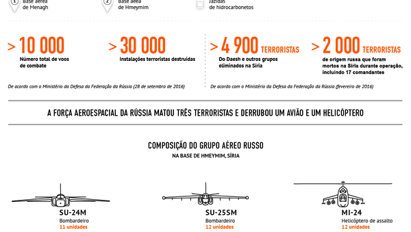 Estrutura e resultados da operação russa na Síria - Sputnik Brasil