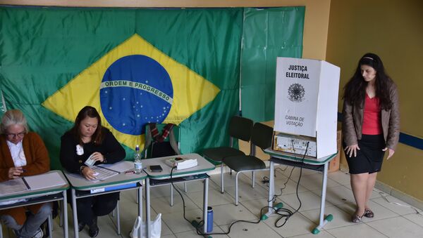 Seção de votação em São Paulo - eleições municipais 2016 - Sputnik Brasil