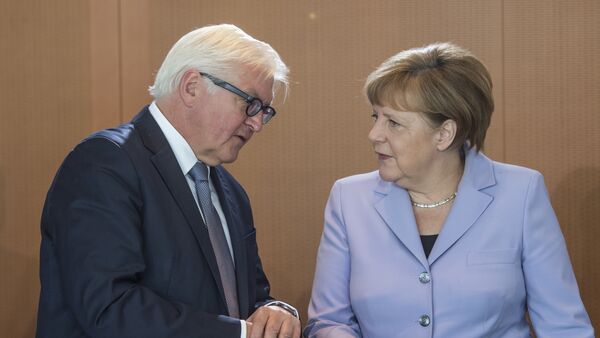 Angela Merkel e Frank-Walter Steinmeier - Sputnik Brasil
