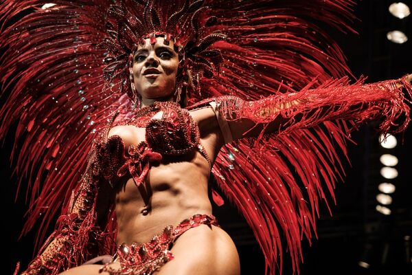 Mayara do Nascimento, durante a final do concurso para título de rei e rainha do samba no Carnaval do Rio de Janeiro de 2017 - Sputnik Brasil