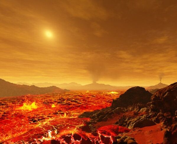 Espessas nuvens de gás escondem a superfície de Vênus, o segundo planeta mais perto do Sol, dos seus raios fortes. - Sputnik Brasil