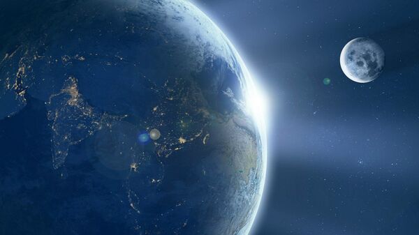 Terra e Lua vistas do espaço. - Sputnik Brasil