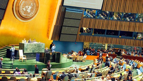 Vladimir Putin at the 58th session of the UN General Assembly - Sputnik Brasil