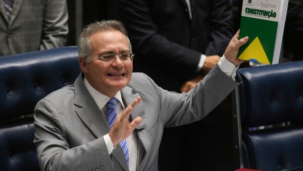 Presidente do Senado Federal Renan Calheiros - Sputnik Brasil