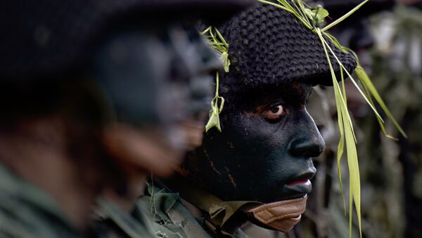 Soldados das Forças Armadas venezuelanas (foto do arquivo) - Sputnik Brasil