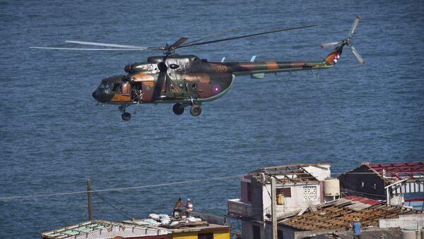 Helicóptero, Cuba. furacão Matthew - Sputnik Brasil