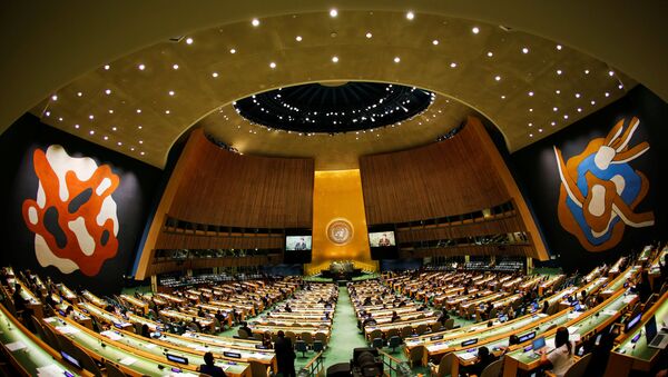 A sede da Assembleia Geral da ONU, no bairro de Manhattan, em Nova York - Sputnik Brasil