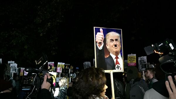 Protestos anti-Trump e antirracismo em Londres - Sputnik Brasil