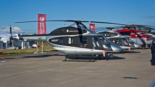 Helicóptero multifuncional russo Ansat - Sputnik Brasil
