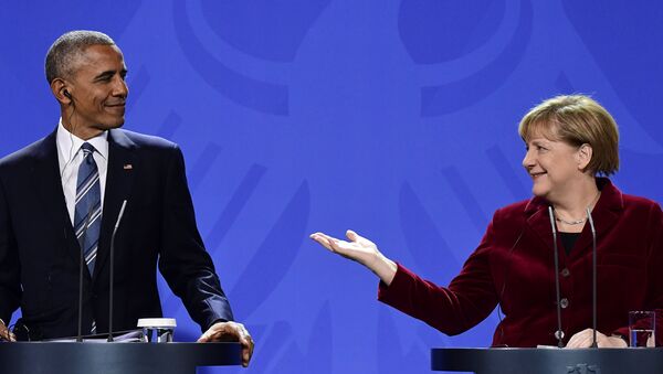 Barack Obama e Angela Merkel se reúnem em 17 de novembro, em Berlim - Sputnik Brasil