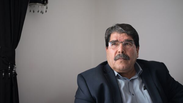Salih Muslim,um dos lideres do Partido da União Democrática Curda (PYD). Foto de arquivo, 1 de dezembro de 2013 - Sputnik Brasil