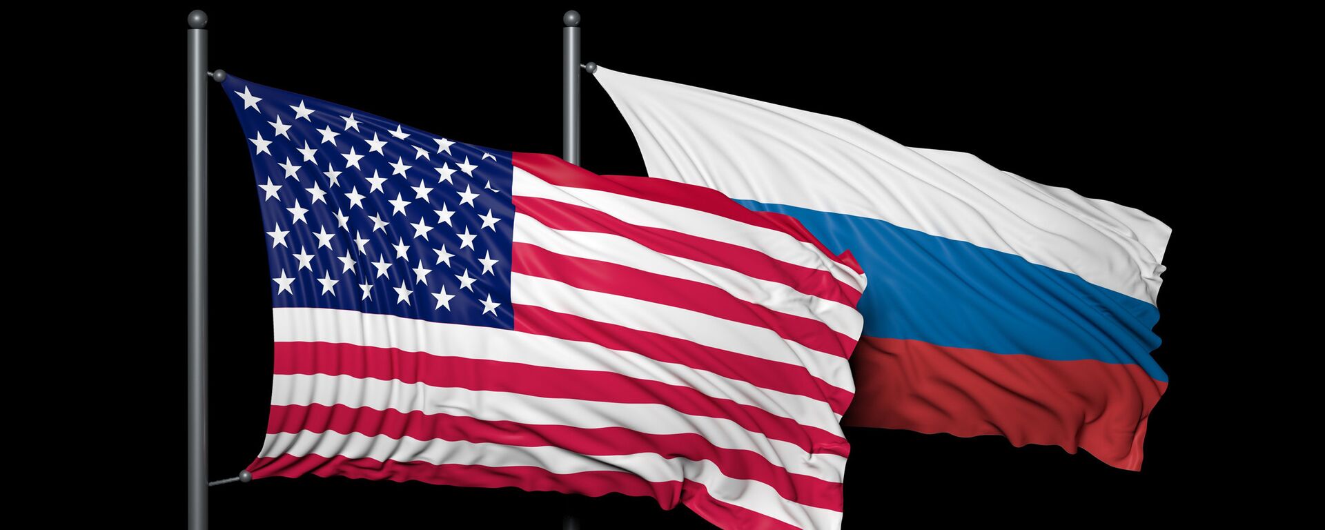 Bandeiras dos EUA e da Rússia - Sputnik Brasil, 1920, 30.04.2023