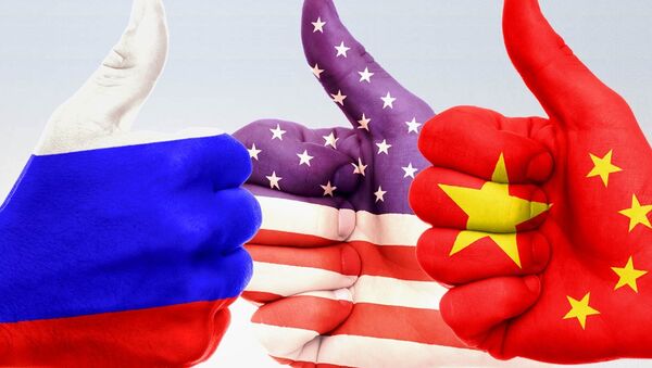 Ilustração: EUA, China e Rússia - Sputnik Brasil