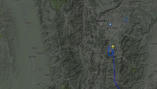 Imagem do site de rastreamento de voo Flightradar24 - Sputnik Brasil