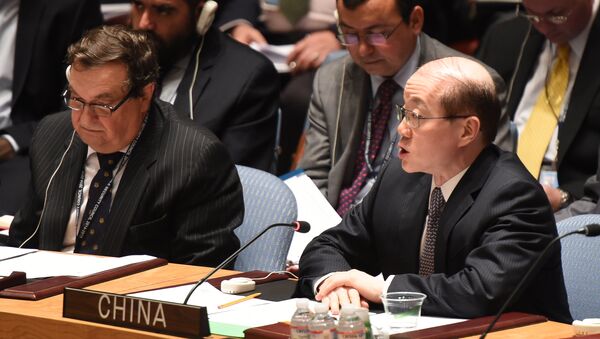 Liu Jieyi, representante da China nas Nações Unidas, durante uma reunião do CS da ONU sobre a Síria em julho de 2014 - Sputnik Brasil