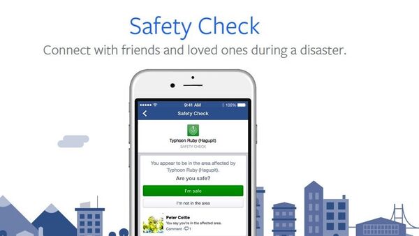 Facebook Safety Check app - Sputnik Brasil