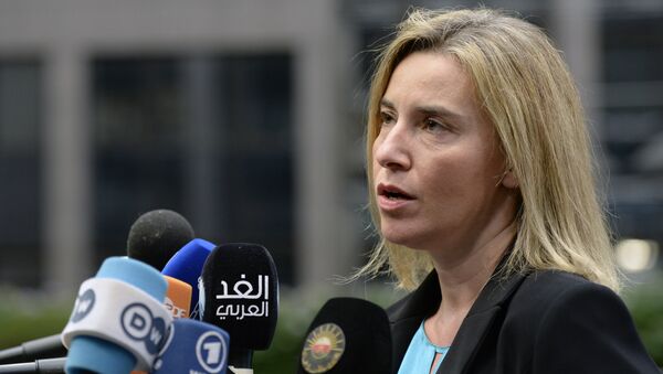 A Alta Representante da UE para Política Externa e Segurança, Federica Mogherini - Sputnik Brasil