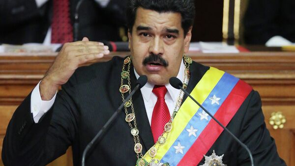 Presidente da Venezuela Nicolás Maduro durante discurso anual na Assembleia Nacional, em Caracas, Venezuela - Sputnik Brasil