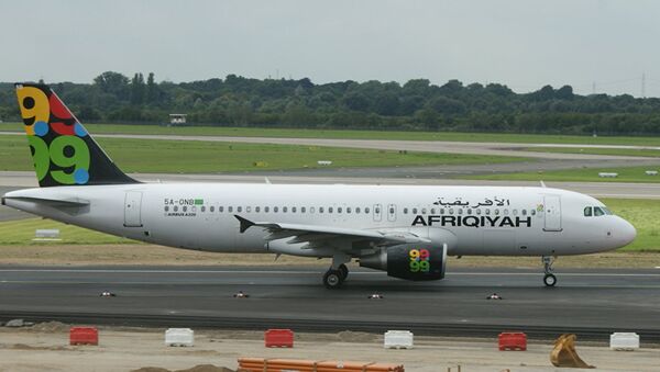 Avião da companhia aérea Afriqiyah Airways - Sputnik Brasil