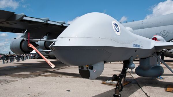 Drones dos EUA que patrulham a fronteira meridional se revelaram ineficazes, segundo informou o Departamento de Segurança Interna dos EUA - Sputnik Brasil
