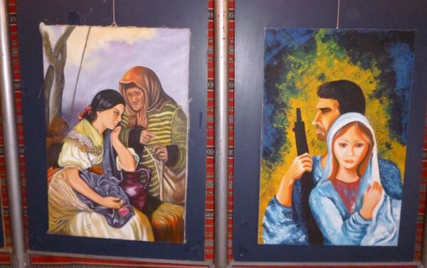 Pinturas de um artista paralítico sírio, Shadi Suleiman - Sputnik Brasil