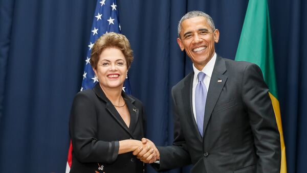 Dilma Rousseff e Barack Obama se reúnem na VII Cúpula das Américas - Sputnik Brasil