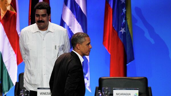 Presidente dos EUA Barack Obama e presidente da Venezuela Nicolas Maduro - Sputnik Brasil