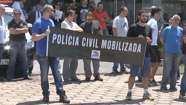 Polícia Civil integram mobilização em frente ao Copacabana Palace - Sputnik Brasil