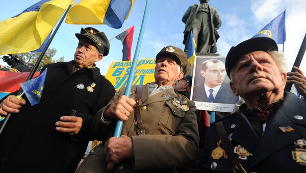 Marcha de nacionalistas em Kiev (foto de arquivo) - Sputnik Brasil