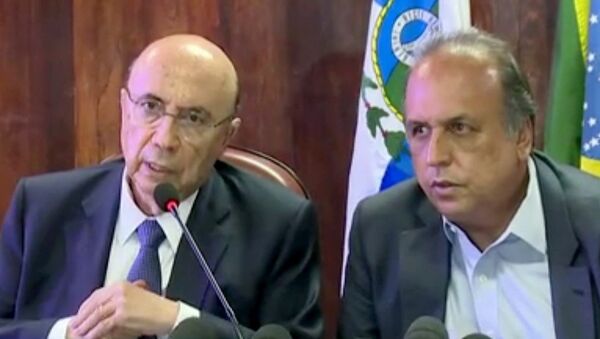 Henrique Meirelles e Pezão prometem plano de recuperação fiscal para quarta (11) - Sputnik Brasil