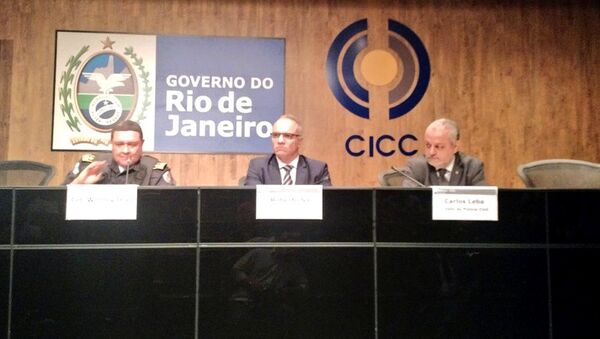 Coletiva de imprensa sobre a criação do Grupo Integrado de Operações de Segurança Pública (Giosp), no CICC - Sputnik Brasil