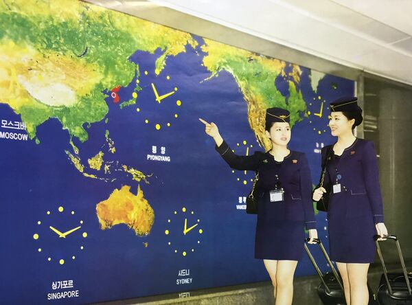 Aeromoças norte-coreanas - Sputnik Brasil